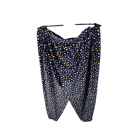 Cuddle Duds Lounge Set Velour  Navy Blue Polka Dot 3X 2 PC Pants Top Jogger p22 - Picture 4 of 5